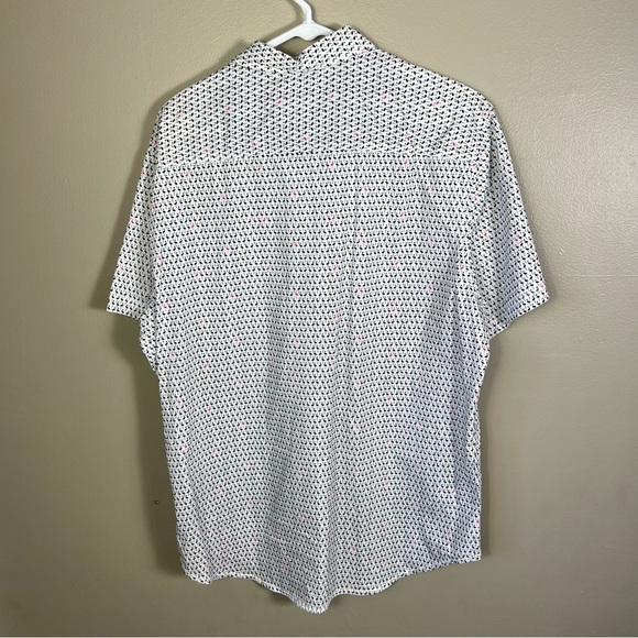 Geometrix New York Flamingo button down slim fit XL black and pink - Picture 2 of 4